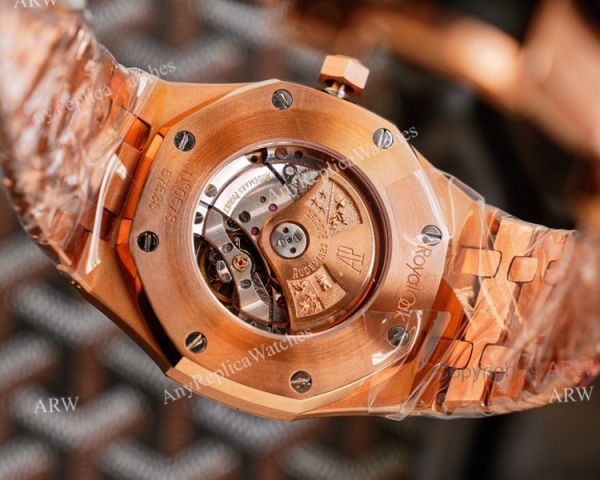 High Quality Replica Audemars Piguet Royal Oak 41mm Blue Face Rose Gold Watch With Diamonds High Quality Replica Audemars Piguet Royal Oak 41mm Blue Face Rose Gold Watch With Diamonds