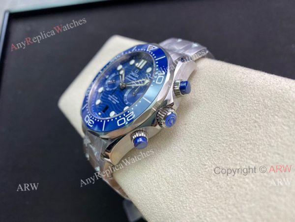 New OM Factory Copy Omega Seamaster 300 Diver Blue Waves Face With Ss Bracelet 44mm New OM Factory Copy Omega Seamaster 300 Diver Blue Waves Face With Ss Bracelet 44mm