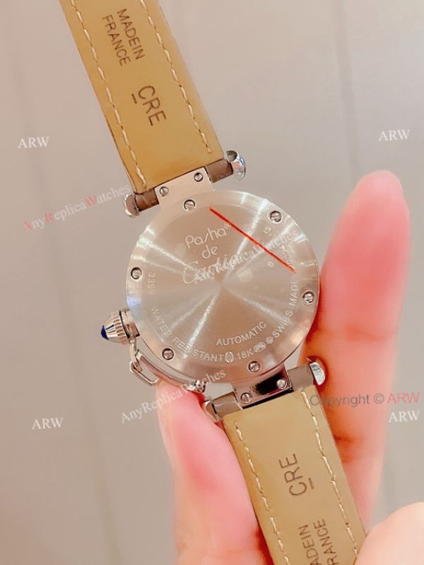 New Cartier Pasha WomenS Watch 35mm Pink Face High End Replica New Cartier Pasha WomenS Watch 35mm Pink Face High End Replica