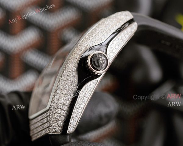Iced Out Franck Muller V45 SC DT Diamond Watch High Quality Replica Iced Out Franck Muller V45 SC DT Diamond Watch High Quality Replica