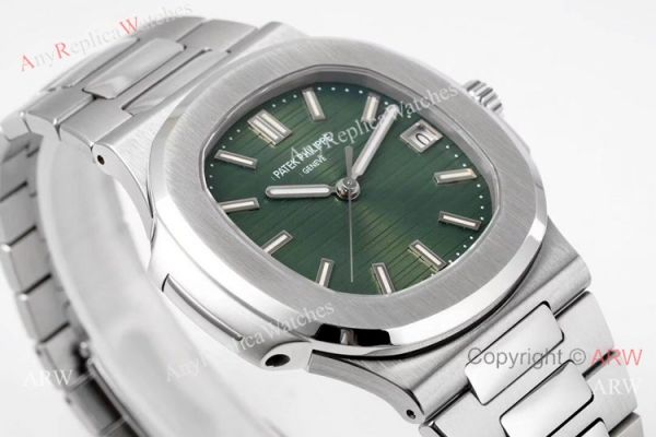 PPF Swiss Replica Patek Philippe Nautilus 5711A Olive-green Dial Watch 324 Movement PPF Swiss Replica Patek Philippe Nautilus 5711A Olive-green Dial Watch 324 Movement