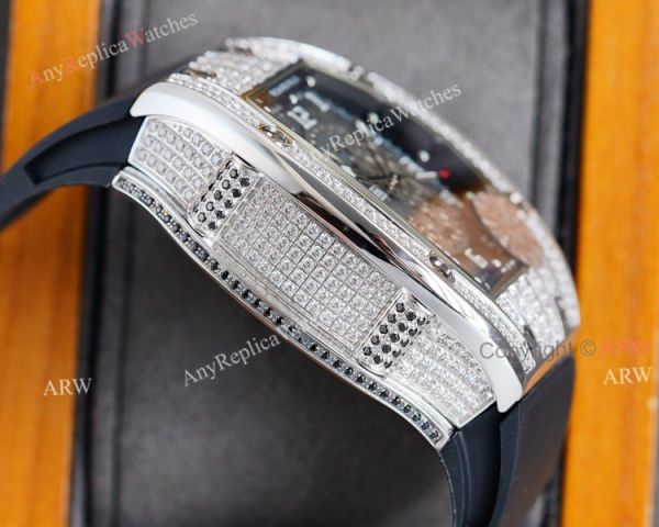 (RM Factory) Best Copy Richard Mille RM010 Diamond Watch With Skeleton Dial (RM Factory) Best Copy Richard Mille RM010 Diamond Watch With Skeleton Dial