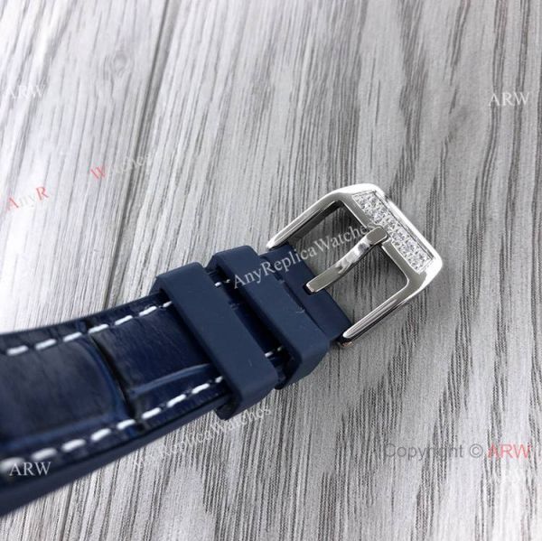New Copy Franck Muller Vanguard Lady V32 Iced Out Blue Watch Swiss Quartz New Copy Franck Muller Vanguard Lady V32 Iced Out Blue Watch Swiss Quartz