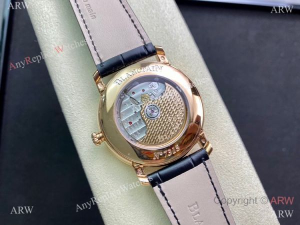 TW Factory Blancpain Villeret Cal.6654 Rose Gold Watch with Moon phase TW Factory Blancpain Villeret Cal.6654 Rose Gold Watch with Moon phase