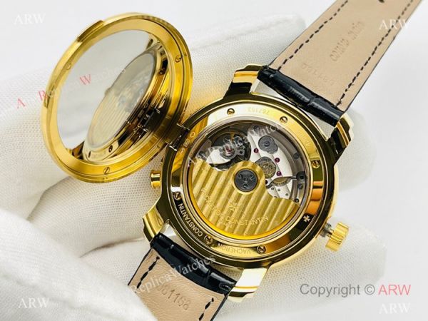 TWS Factory Swiss Vacheron Constantin Malte Dual Time Regulateur 42005 41mm Watch Yellow Gold 9015 Movement TWS Factory Swiss Vacheron Constantin Malte Dual Time Regulateur 42005 41mm Watch Yellow Gold 9015 Movement