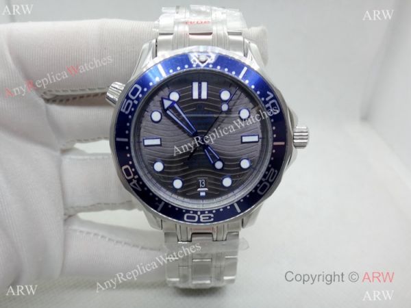 New Replica Omega Seamaster Diver 300m Watch Stainless Steel Case Blue Bezel New Replica Omega Seamaster Diver 300m Watch Stainless Steel Case Blue Bezel