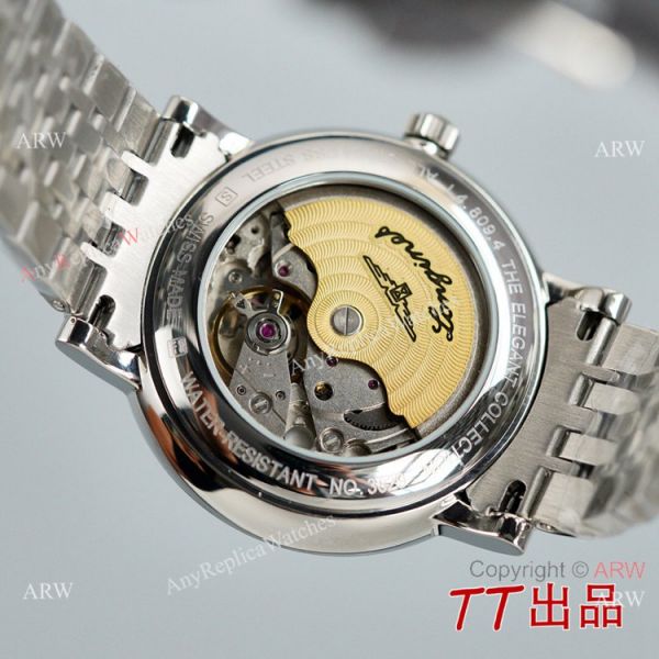 AAA Copy Longines Elegant Sunray Blue Diamond Dial Stainless Steel 8215 Movement AAA Copy Longines Elegant Sunray Blue Diamond Dial Stainless Steel 8215 Movement