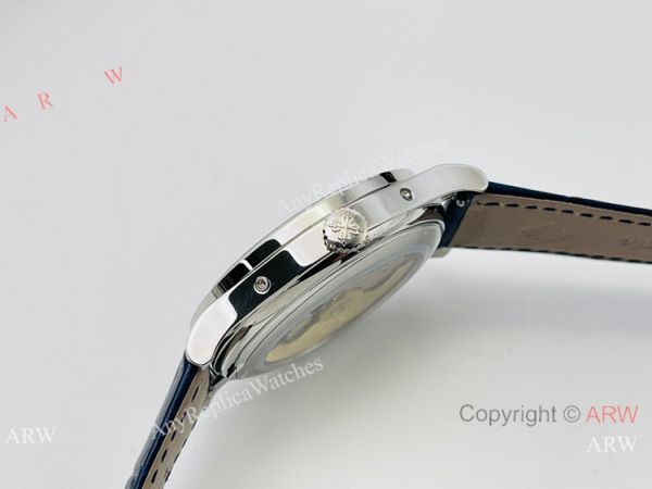 ZF Patek Philippe Calatrava Perpetual Calendar Cal 324 S QA LU 24H303 Watch Blue Dial ZF Patek Philippe Calatrava Perpetual Calendar Cal 324 S QA LU 24H303 Watch Blue Dial