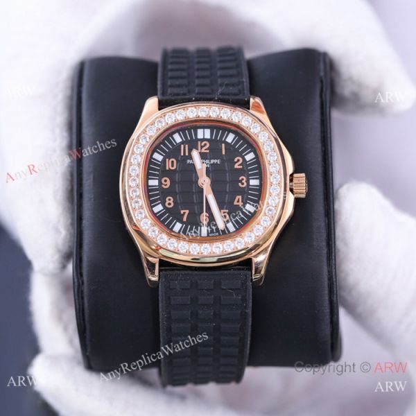 Best Replica Patek Philippe Aquanaut Lady Watches Diamond Bezel Chocolate Dial Best Replica Patek Philippe Aquanaut Lady Watches Diamond Bezel Chocolate Dial
