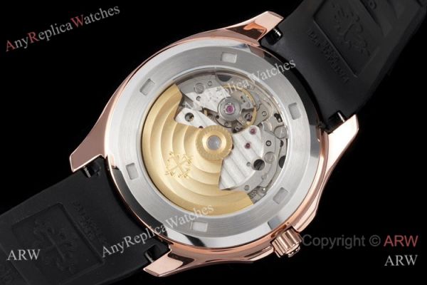 Swiss Quality Copy Patek Philippe Aquanaut Rose Gold Black Dial Citizen 8215 Watch Swiss Quality Copy Patek Philippe Aquanaut Rose Gold Black Dial Citizen 8215 Watch