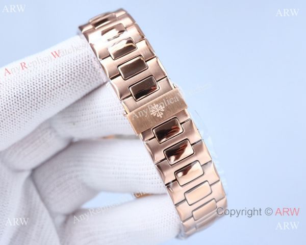 Swiss Quality Patek Philippe Nautilus 8215 Movement Watch Diamond Bezel Rose Gold Swiss Quality Patek Philippe Nautilus 8215 Movement Watch Diamond Bezel Rose Gold