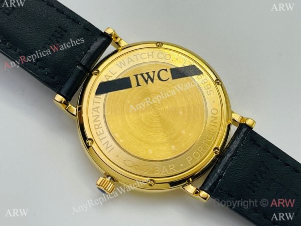 Swiss Replica IWC Portofino Moon watch IWS Factory Cal.35800 Yellow Gold Case 40mm Swiss Replica IWC Portofino Moon watch IWS Factory Cal.35800 Yellow Gold Case 40mm