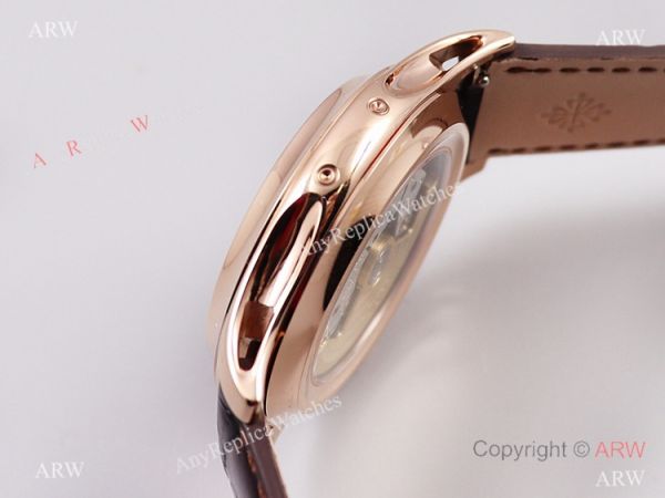 GR factory Patek Philippe Complications Moon phase 5205g Watch GRF V2 Version Rose Gold White GR factory Patek Philippe Complications Moon phase 5205g Watch GRF V2 Version Rose Gold White