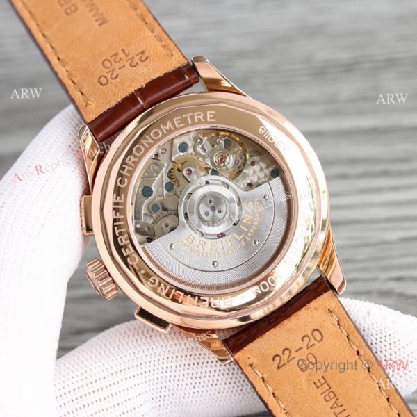 Swiss Copy Breitling Premier B09 Chronograph Rose Gold Face Watch 40mm Swiss Copy Breitling Premier B09 Chronograph Rose Gold Face Watch 40mm
