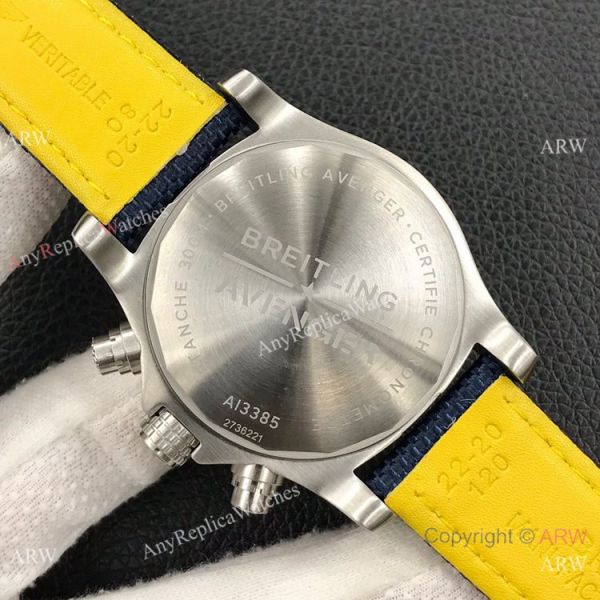 Replica Breitling Avenger Chronograph 43 A7750 Watch Blue Military Leather Strap Replica Breitling Avenger Chronograph 43 A7750 Watch Blue Military Leather Strap