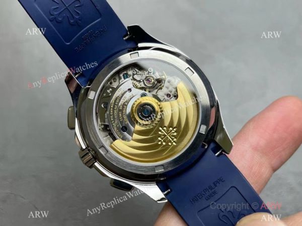 Grade AAA Copy Patek Philippe Aquanaut Chronograph 5968g Watch Blue Rubber Strap Grade AAA Copy Patek Philippe Aquanaut Chronograph 5968g Watch Blue Rubber Strap