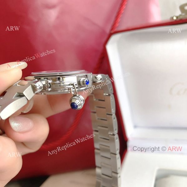 2022 New Copy Cartier Pasha Middle East Limited Edition Stainless Steel Olive Green Dial Watch 2022 New Copy Cartier Pasha Middle East Limited Edition Stainless Steel Olive Green Dial Watch