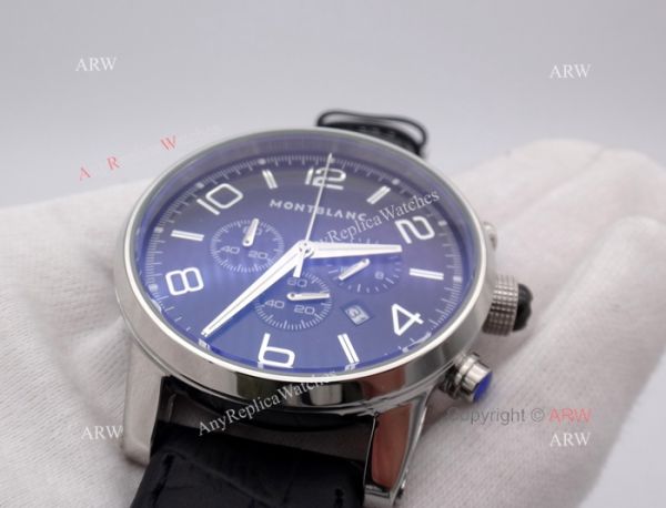 Montblanc Timewalker Chrono Black Leather strap Watch Mont Blanc Knock off Watch Montblanc Timewalker Chrono Black Leather strap Watch Mont Blanc Knock off Watch