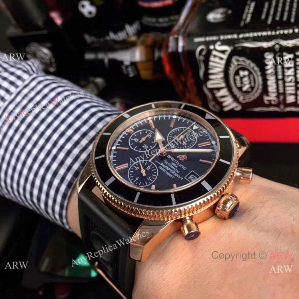 Replica Breitling Superocean Chronograph Men Watch Rose Gold Replica Breitling Superocean Chronograph Men Watch Rose Gold