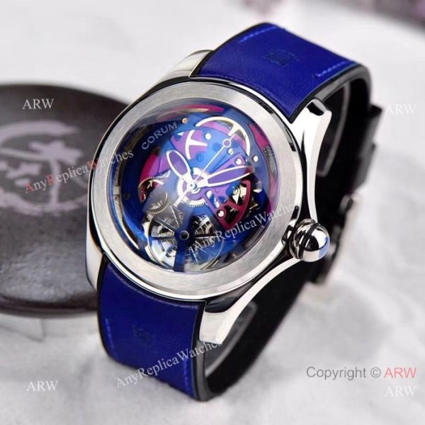 Best Replica CORUM Bubble Skeleton Watch SS Black Rubber Strap Best Replica CORUM Bubble Skeleton Watch SS Black Rubber Strap