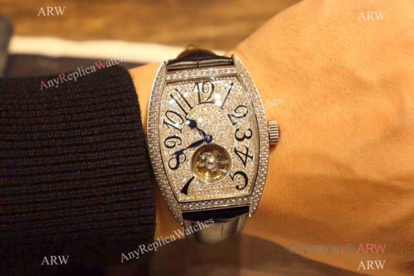 New Copy Franck Muller Tourbillon Full Diamond Watch Silver Case New Copy Franck Muller Tourbillon Full Diamond Watch Silver Case