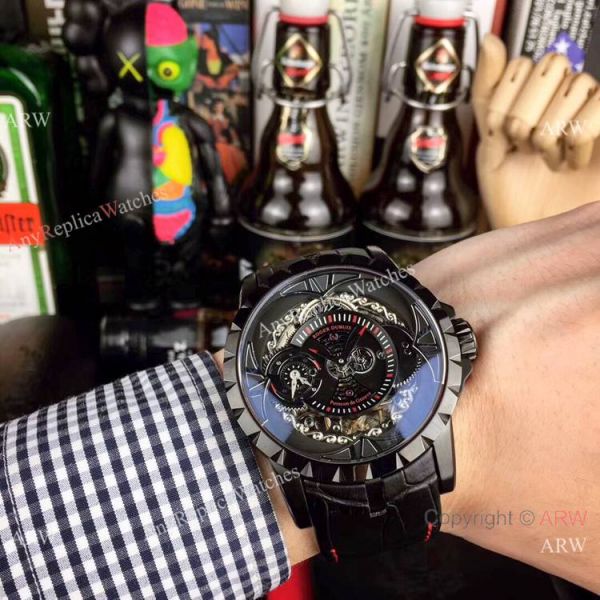 Copy Roger Dubuis Excalibur Quatuor Watches SS Blue Dial Copy Roger Dubuis Excalibur Quatuor Watches SS Blue Dial
