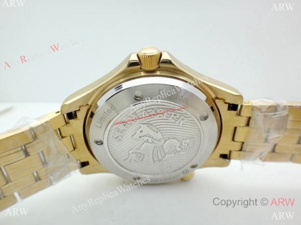 New Copy Omega Commanders 007 James Bond Yellow Gold Men Watch New Copy Omega Commanders 007 James Bond Yellow Gold Men Watch