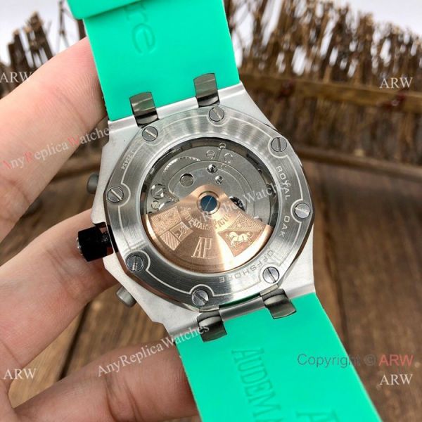 Knockoff Audemars Piguet Royal Oak Offshore Watches BlackGreen Rubber Strap Knockoff Audemars Piguet Royal Oak Offshore Watches BlackGreen Rubber Strap