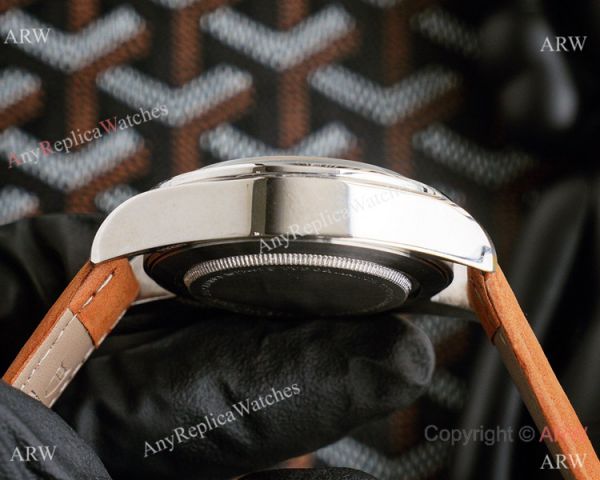 Clone Tudor Heritage Black Bay Chronograph Watch Stainless steel Brown Leather Strap Clone Tudor Heritage Black Bay Chronograph Watch Stainless steel Brown Leather Strap