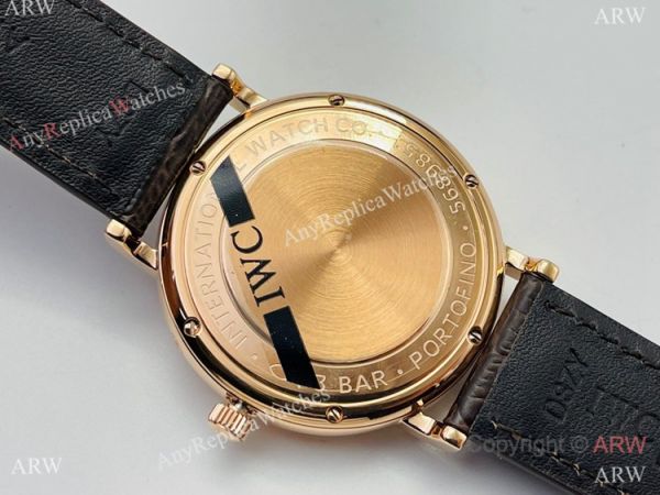 Swiss Replica IWC Portofino Moon watch IWS Factory Cal.35800 Rose Gold Case Swiss Replica IWC Portofino Moon watch IWS Factory Cal.35800 Rose Gold Case