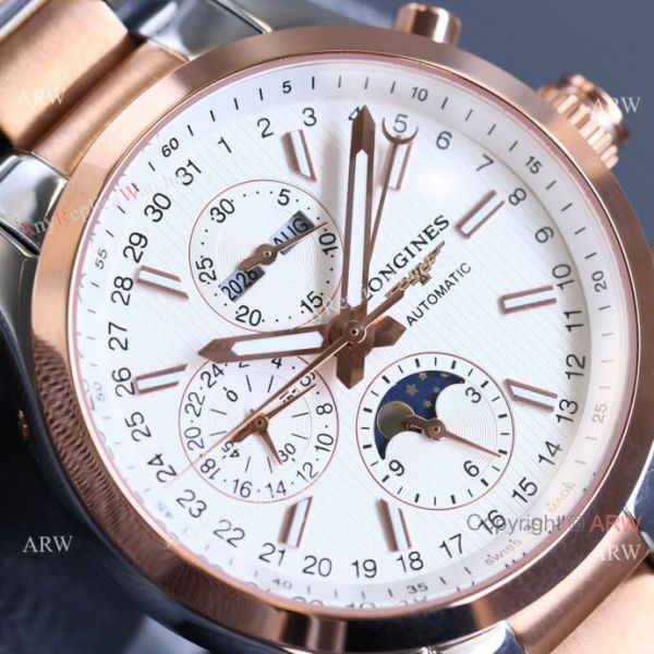 Replica Longines Master Collection 2-Tone Strap Moonphase Black Dial 40MM Watch Replica Longines Master Collection 2-Tone Strap Moonphase Black Dial 40MM Watch