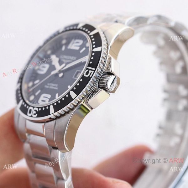 Swiss Replica Longines Hydro conquest L3.742.4 TWF Watch Stainless Steel Black Dial Swiss Replica Longines Hydro conquest L3.742.4 TWF Watch Stainless Steel Black Dial