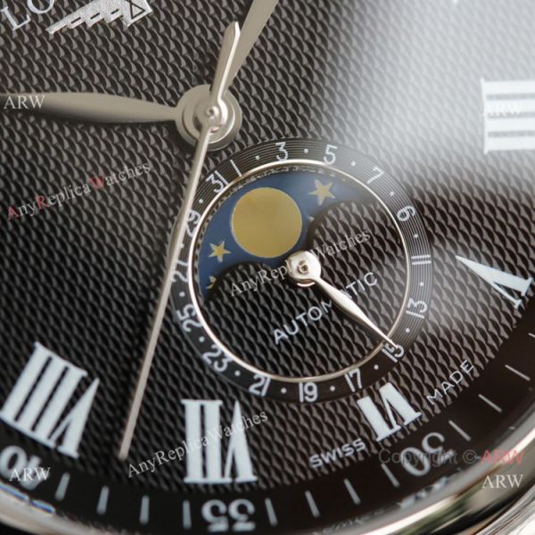 (GF) Swiss Longines Master Moon phase L899.5 Black Dial Watch 40mm (GF) Swiss Longines Master Moon phase L899.5 Black Dial Watch 40mm