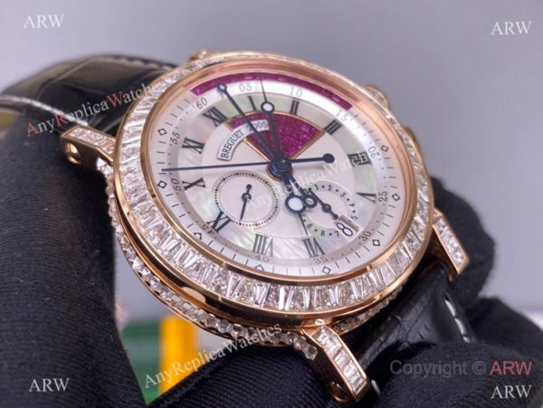 Super Clone Breguet Marine Chronograph Cal.583Q-1 Silver Dial Watch 42mm Super Clone Breguet Marine Chronograph Cal.583Q-1 Silver Dial Watch 42mm