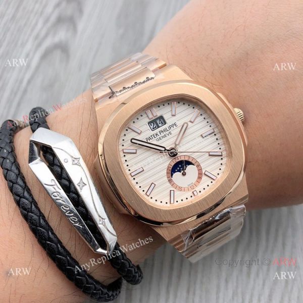 Patek Philippe Annual calendar Nautilus Chocolate Dial Rose Gold Watches Patek Philippe Annual calendar Nautilus Chocolate Dial Rose Gold Watches