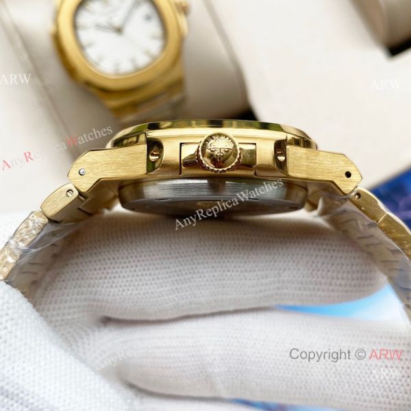 Swiss Quality Patek Philippe Nautilus 8215 Yellow Gold Black Face 42mm Swiss Quality Patek Philippe Nautilus 8215 Yellow Gold Black Face 42mm