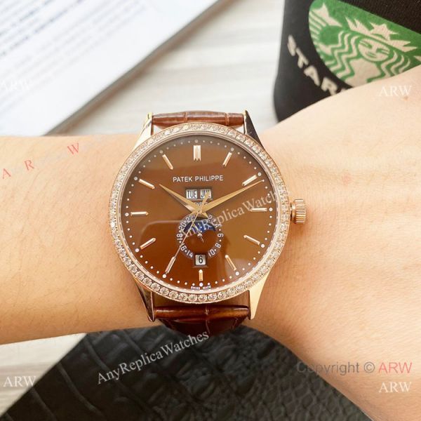 Clone Patek Philippe Calatrava Annual calendar Watch Rose Gold Case 42mm Clone Patek Philippe Calatrava Annual calendar Watch Rose Gold Case 42mm