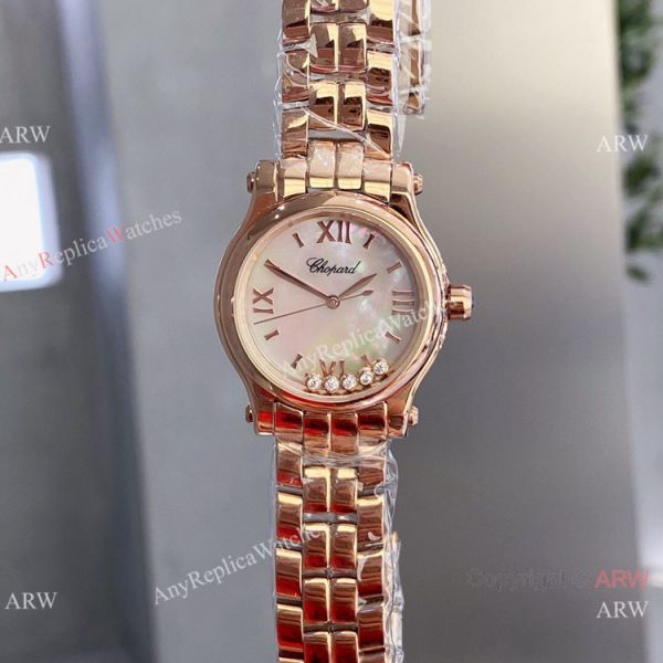 Copy Chopard Happy Sport 30mm Lady Watch Rose Gold White Dial Copy Chopard Happy Sport 30mm Lady Watch Rose Gold White Dial