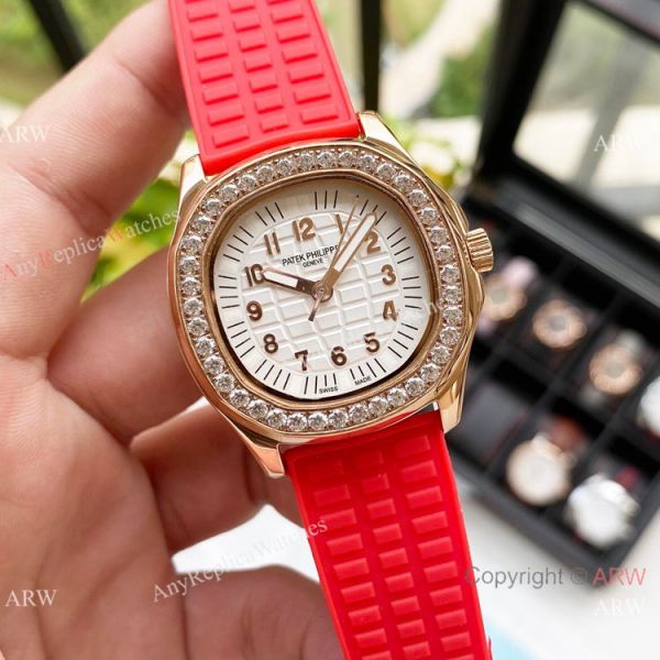 Replica Patek Philippe Lady-Aquanaut Watch Diamond Bezel Rose Gold Replica Patek Philippe Lady-Aquanaut Watch Diamond Bezel Rose Gold
