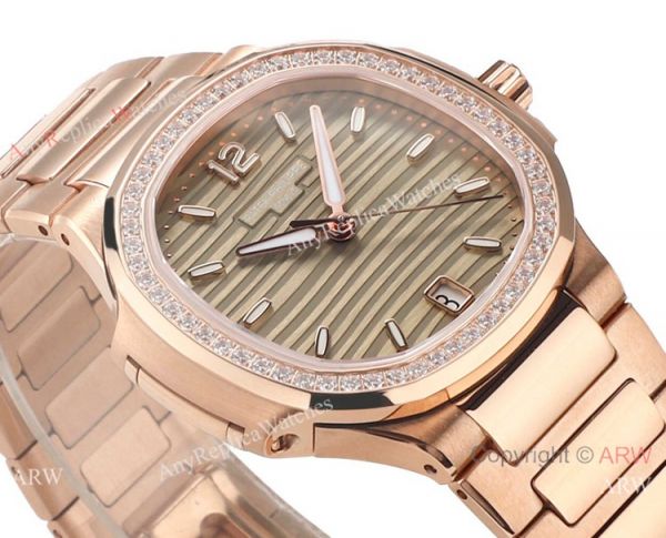 Swiss Cal.324 SC Patek Philippe Nautilus Watches Diamond Bezel Green Dial for Women Swiss Cal.324 SC Patek Philippe Nautilus Watches Diamond Bezel Green Dial for Women