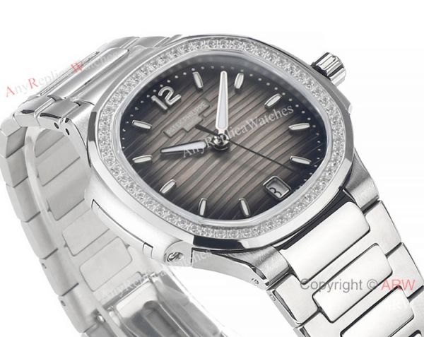Swiss Cal.324 SC Patek Philippe Lady-Nautilus Watch Stainless steel Diamond bezel Swiss Cal.324 SC Patek Philippe Lady-Nautilus Watch Stainless steel Diamond bezel