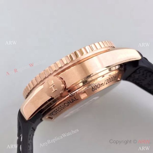 (OM)New Copy Swiss Omega Seamaster 9901 Watch Rose Gold Black Leather (OM)New Copy Swiss Omega Seamaster 9901 Watch Rose Gold Black Leather
