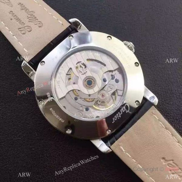 Copy Swiss Cartier Louis Moon Phase Watch SS Smooth Bezel Copy Swiss Cartier Louis Moon Phase Watch SS Smooth Bezel