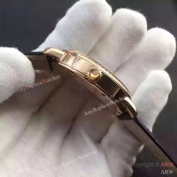 Copy Swiss Cartier Louis Moon Phase Watch Rose Gold Diamond Bezel Copy Swiss Cartier Louis Moon Phase Watch Rose Gold Diamond Bezel