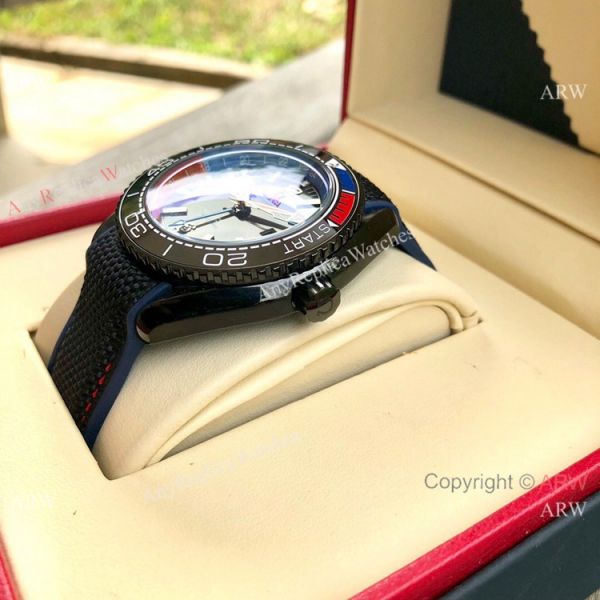Copy Omega Seamaster Planet Ocean Deep Black GMT Watches Black Dial Copy Omega Seamaster Planet Ocean Deep Black GMT Watches Black Dial