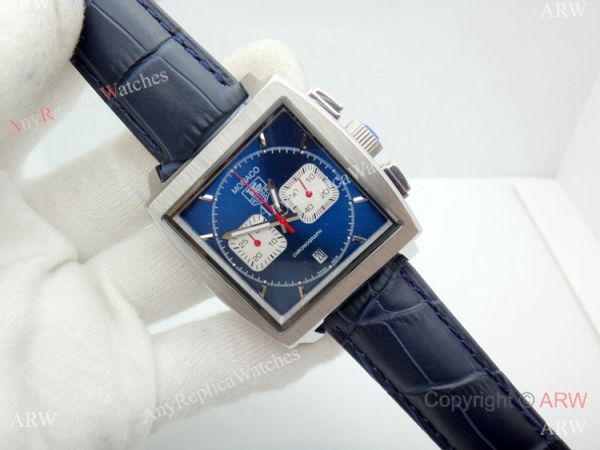 Best Tag Heuer Monaco Calibre 12 Replica Watch Blue Chronograph Dial Best Tag Heuer Monaco Calibre 12 Replica Watch Blue Chronograph Dial