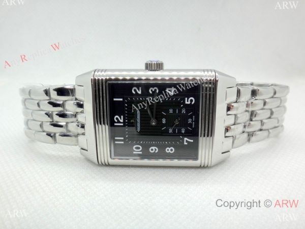 New Copy Jaeger-LeCoultre Reverso Duoface Automatic watch SS Black Dial New Copy Jaeger-LeCoultre Reverso Duoface Automatic watch SS Black Dial