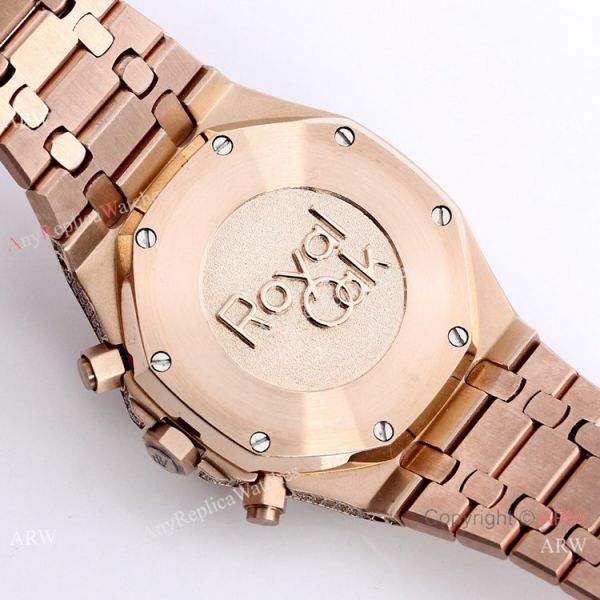 AAA Replica Audemars Piguet Ice Royal Oak Men Watch Rose Gold Case AAA Replica Audemars Piguet Ice Royal Oak Men Watch Rose Gold Case