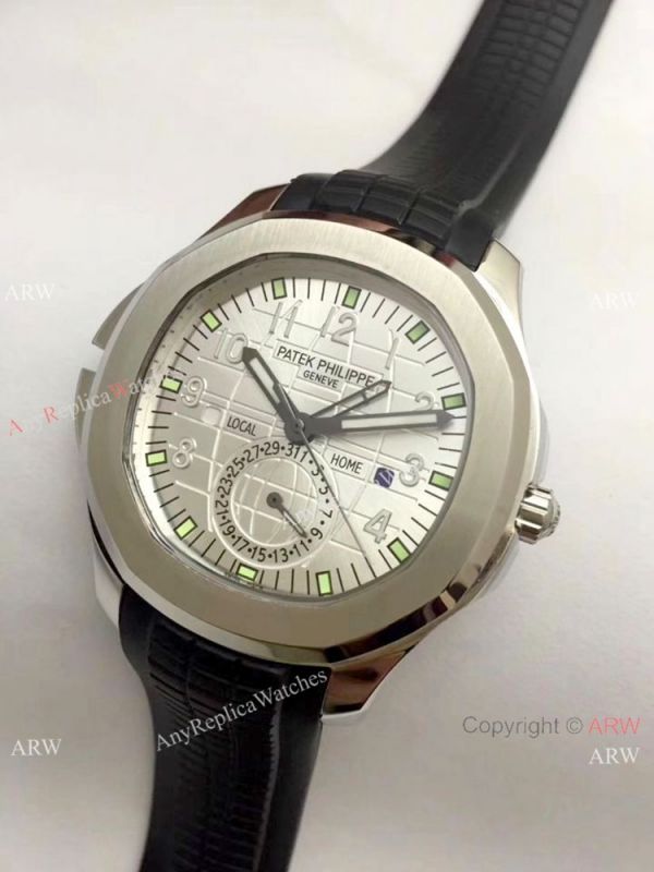 Patek Philippe Copy Aquanaut Travel Time Men Watch Brown Rubber Band 42mm Patek Philippe Copy Aquanaut Travel Time Men Watch Brown Rubber Band 42mm