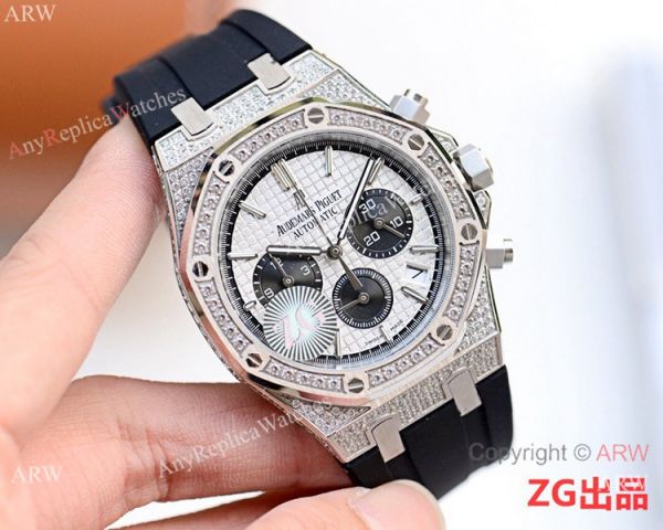 Iced Out Audemars Piguet Royal Oak VK Chronograph Watch 45mm Iced Out Audemars Piguet Royal Oak VK Chronograph Watch 45mm